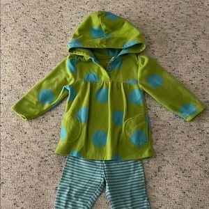 Carter’s polka dot and stripes 2 piece outfit